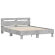vidaXL - Bed frame met hoofdbord - Wit - Bewerkt hout - 100x200 cm