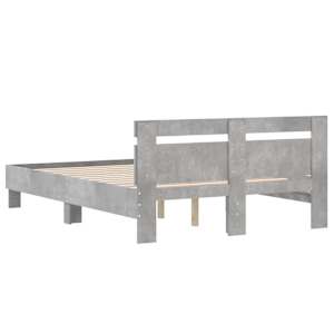 Rám postele s čelem betonově šedý 135 x 190 cm kompozitní dřevo - obrázek 7