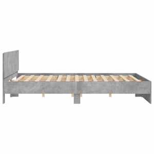 Rám postele s čelem betonově šedý 200 x 200 cm - obrázek 6