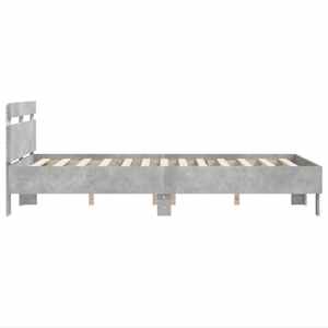 Rám postele s čelem a LED osvětlením betonově šedý 120 x 190 cm - obrázek 8