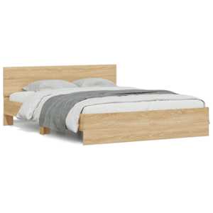 Rám postele s čelem a LED osvětlením dub sonoma 150 x 200 cm - obrázek 5
