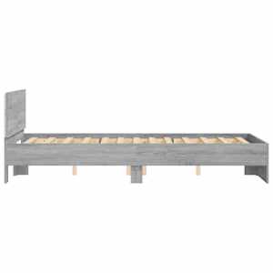 Rám postele s čelem a LED osvětlením šedý sonoma 135 x 190 cm - obrázek 8