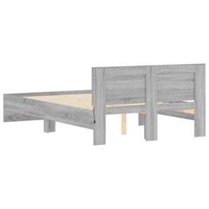 Rám postele s čelem a LED osvětlením šedý sonoma 135 x 190 cm - obrázek 9