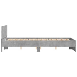 Rám postele s čelem a LED osvětlením betonově šedý 120 x 190 cm - obrázek 8