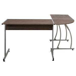 Rohový psací stůl hnědý kompozitní dřevo - obrázek 3