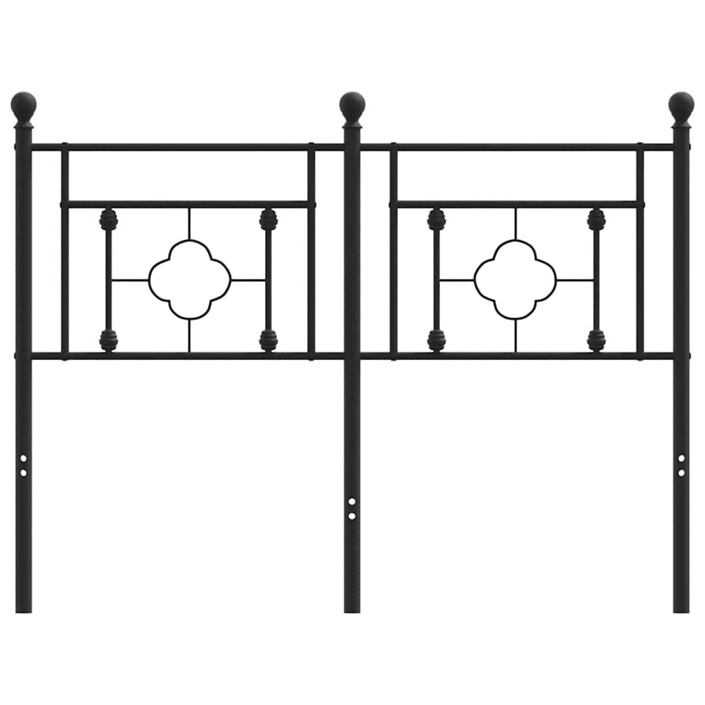 Thumbnail - vidaXL Ersatz-Kopfteil Metall Schwarz 120 cm