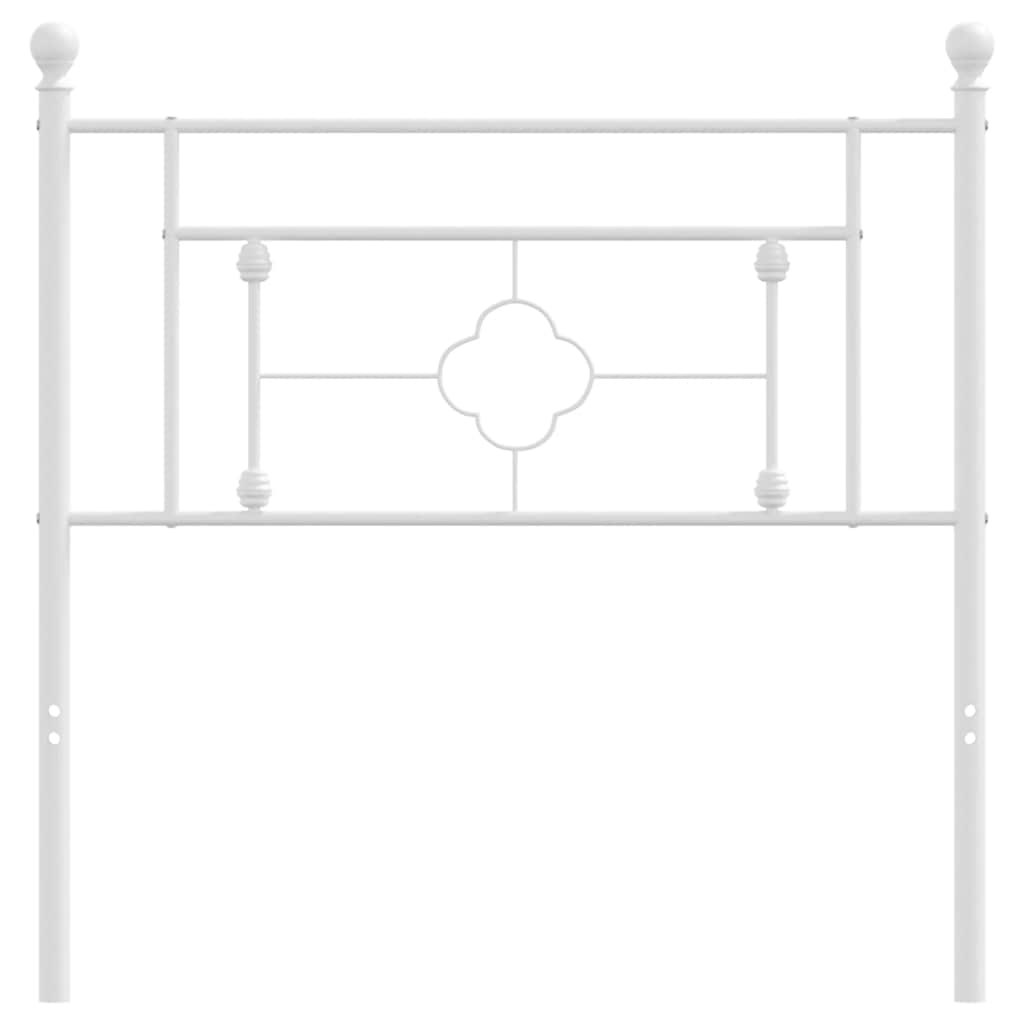 Thumbnail - vidaXL Ersatz-Kopfteil Metall Weiß 100 cm