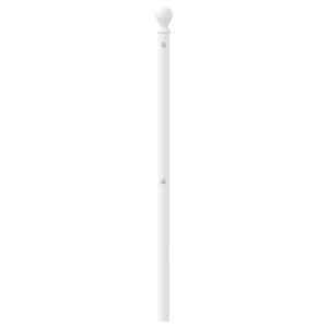 Kovové náhradní čelo postele bílé 107 cm - obrázek 4