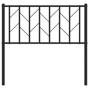 Kovové náhradní čelo postele černé 90 cm - obrázek 4