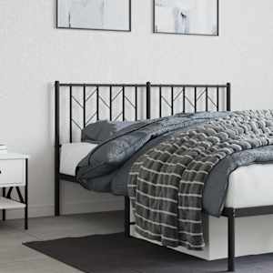 vidaXL Skiptanlegt R&uacute;mgafl &uacute;r M&aacute;lmi Svartur 140 cm