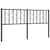 vidaXL metallist vahetatav voodipeats, must, 160 cm
