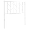 vidaXL metallist peatsi vahetatav vooder, valge, 80 cm