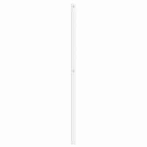Kovové náhradní čelo postele bílé 80 cm - obrázek 5