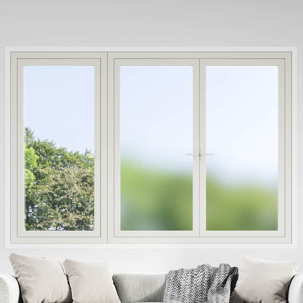 vidaXL Fensterfolien 5 Stk. Statisch Matt Grau PVC
