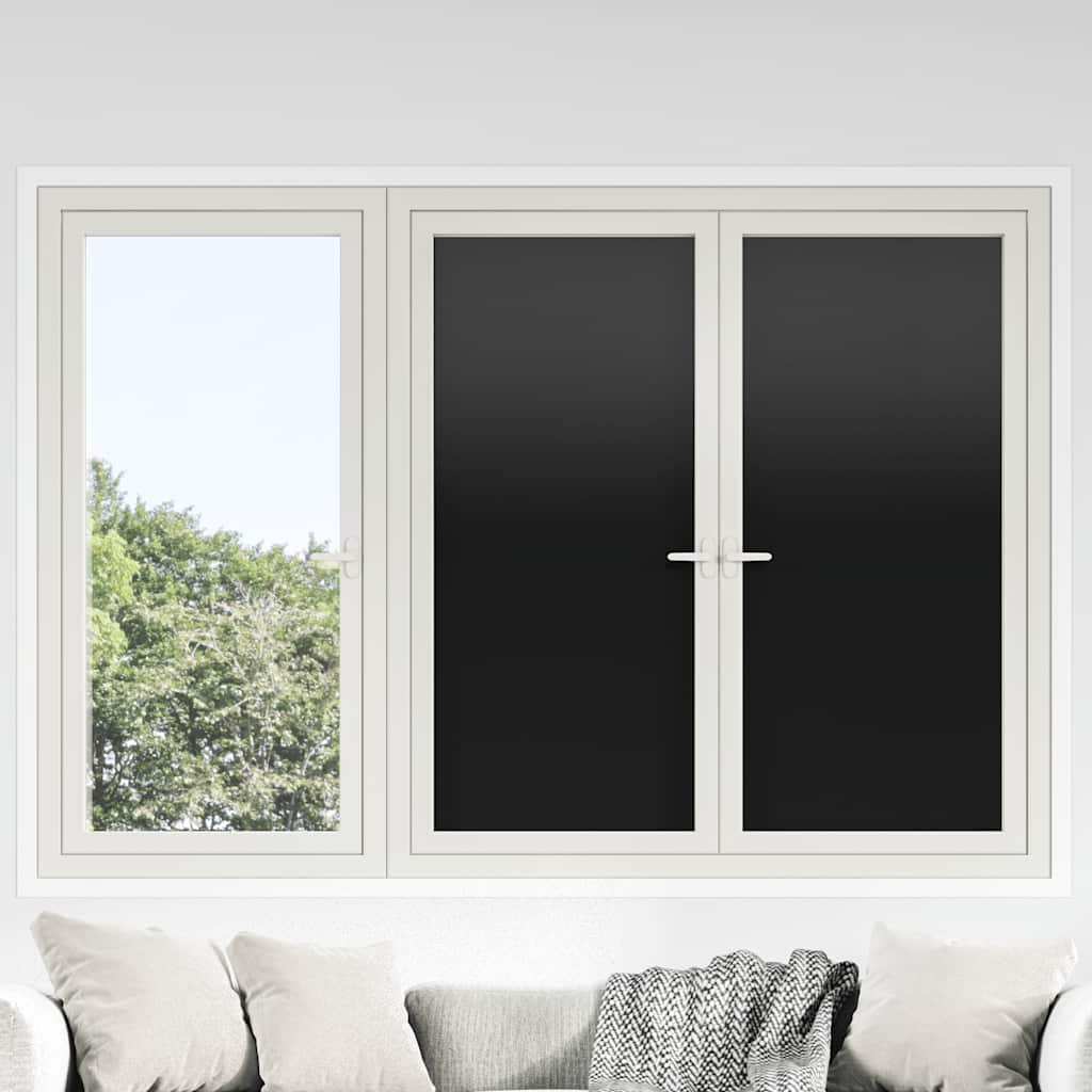 vidaXL vinduesfolier 5 stk. matteret PVC sort