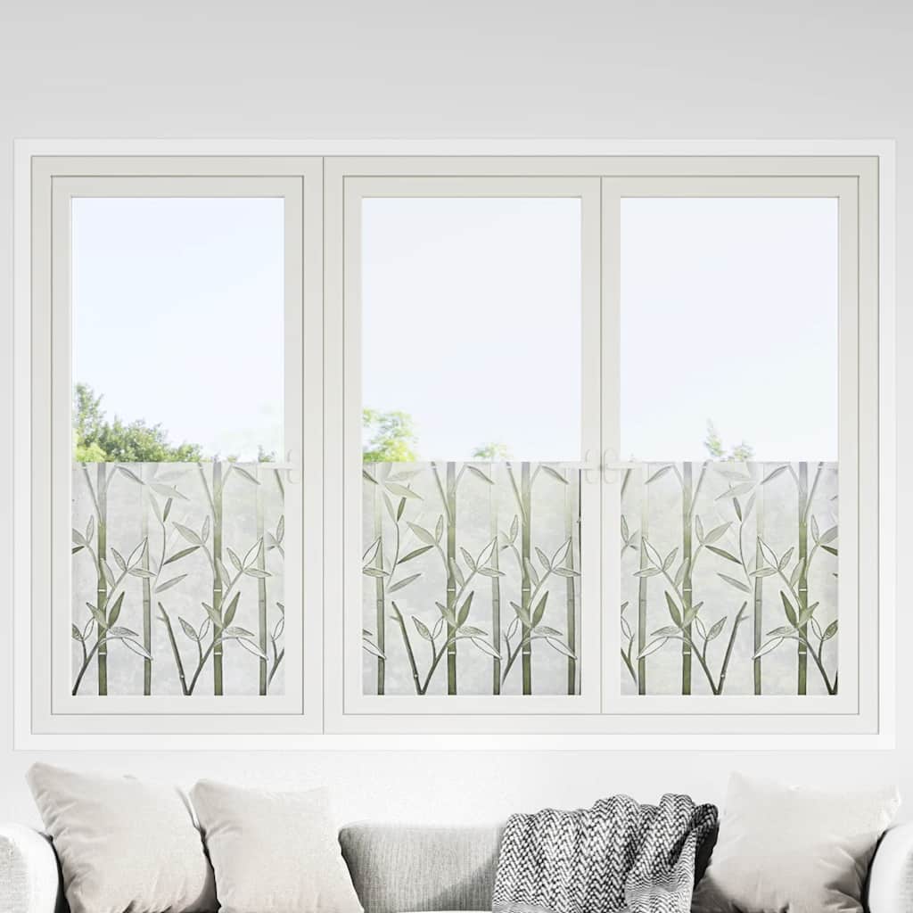 vidaXL Fensterfolien 4 Stk. Matt Bambus-Muster PVC
