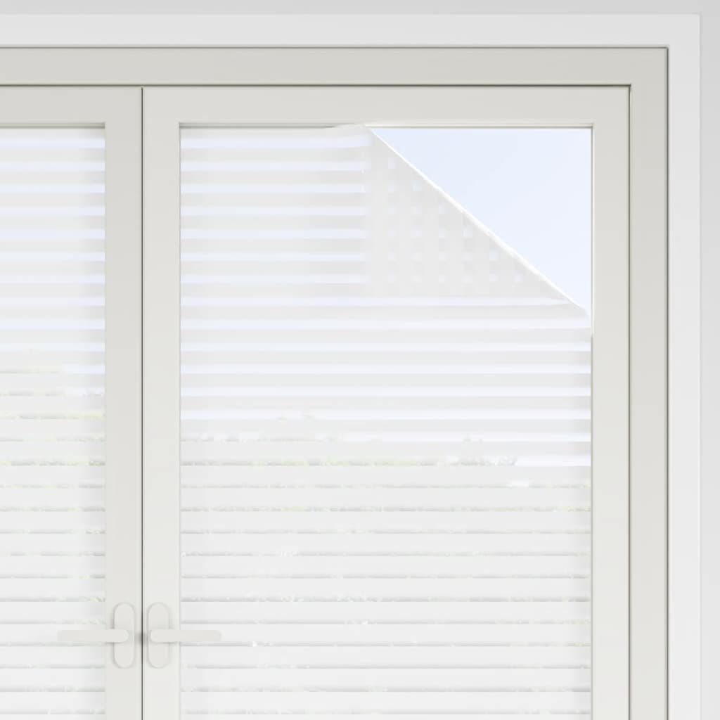 vidaXL - Raamfolies - 2 - st - mat - strepenpatroon - PVC