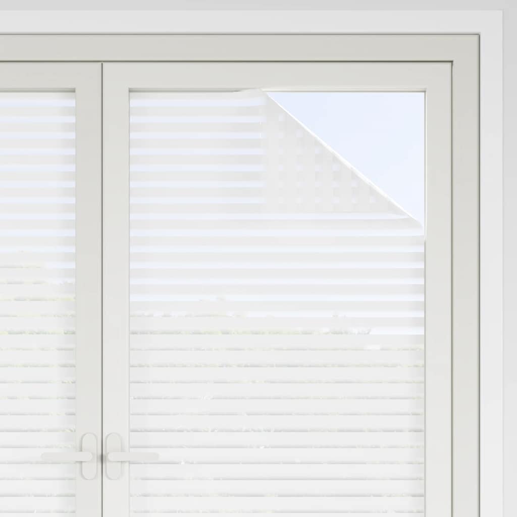 vidaXL - Raamfolies - 4 - st - mat - strepenpatroon - PVC