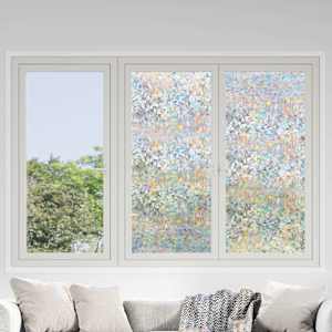 Okenska folija 3 kosi matirana 3D vzorec mavrice PVC