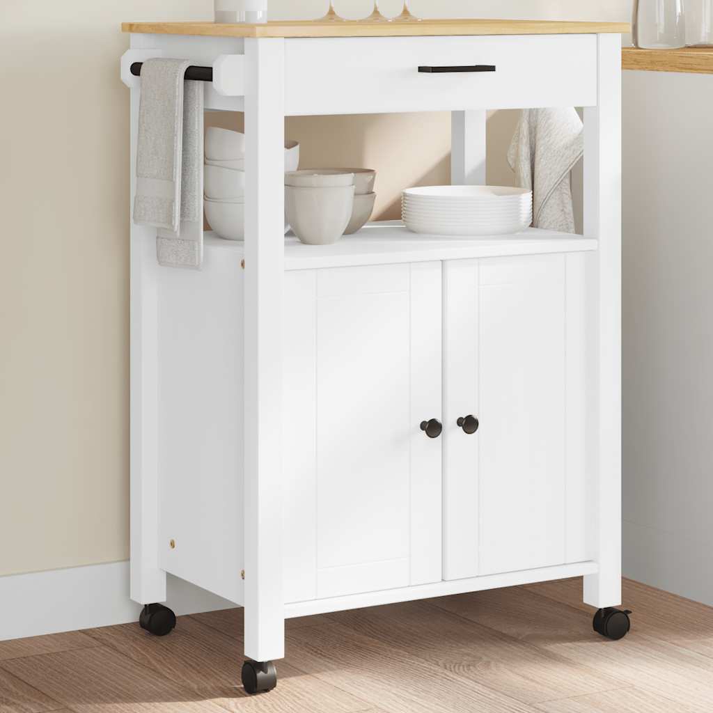 Image of Carrello da Cucina MONZA 60x40x90 cm in Legno Massello di Pino 376099