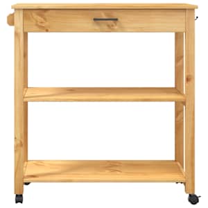 Kuchyňský vozík MONZA 84 x 40 x 88,5 cm masivní borové dřevo - obrázek 5