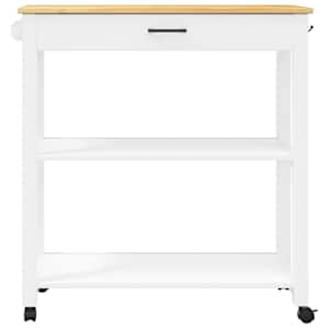 Kuchyňský vozík MONZA 84 x 40 x 88,5 cm masivní borové dřevo - obrázek 5
