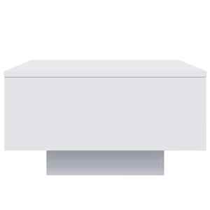 Konferenční stolek s LED osvětlením bílý 55 x 55 x 31 cm - obrázek 7
