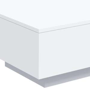 Konferenční stolek s LED osvětlením bílý 55 x 55 x 31 cm - obrázek 10