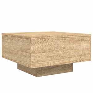 Konferenční stolek s LED osvětlením dub sonoma 55 x 55 x 31 cm - obrázek 3