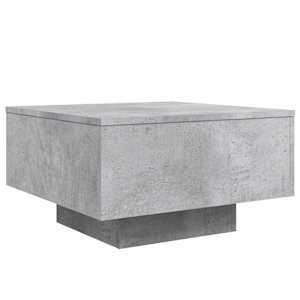 Konferenční stolek s LED osvětlením betonově šedý 55x55x31 cm - obrázek 3