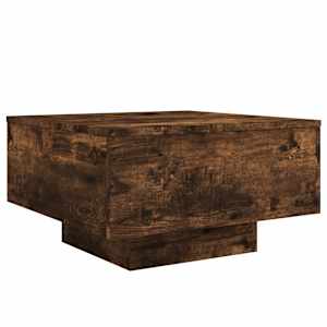 Konferenční stolek s LED osvětlením kouřový dub 55 x 55 x 31 cm - obrázek 3