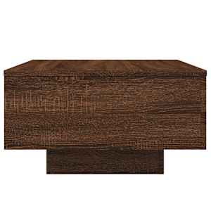 Konferenční stolek s LED osvětlením hnědý dub 55 x 55 x 31 cm - obrázek 6