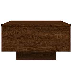 Konferenční stolek s LED osvětlením hnědý dub 55 x 55 x 31 cm - obrázek 8