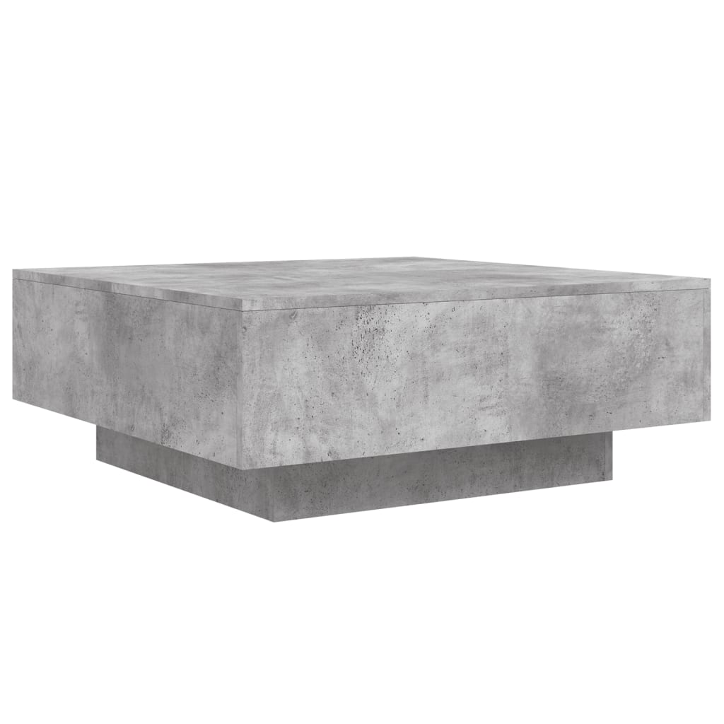 vidaXL Salontafel 80x80x31 cm spaanplaat betongrijs grijs, foto 3