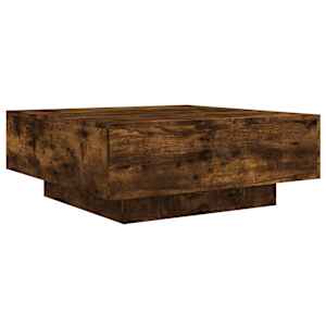 Konferenční stolek kouřový dub 80 x 80 x 31 cm kompozitní dřevo - obrázek 2