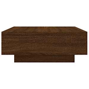 Konferenční stolek hnědý dub 80 x 80 x 31 cm kompozitní dřevo - obrázek 5