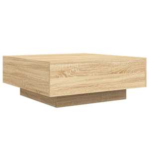 Konferenční stolek s LED osvětlením dub sonoma 80 x 80 x 31 cm - obrázek 3