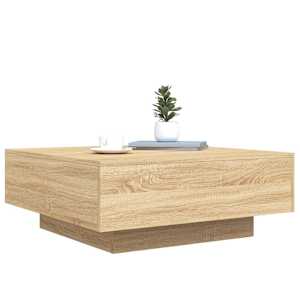 Konferenční stolek s LED osvětlením dub sonoma 80 x 80 x 31 cm - obrázek 6