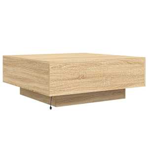 Konferenční stolek s LED osvětlením dub sonoma 80 x 80 x 31 cm - obrázek 9