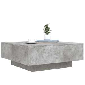 Konferenční stolek s LED osvětlením betonově šedý 80x80x31 cm - obrázek 6