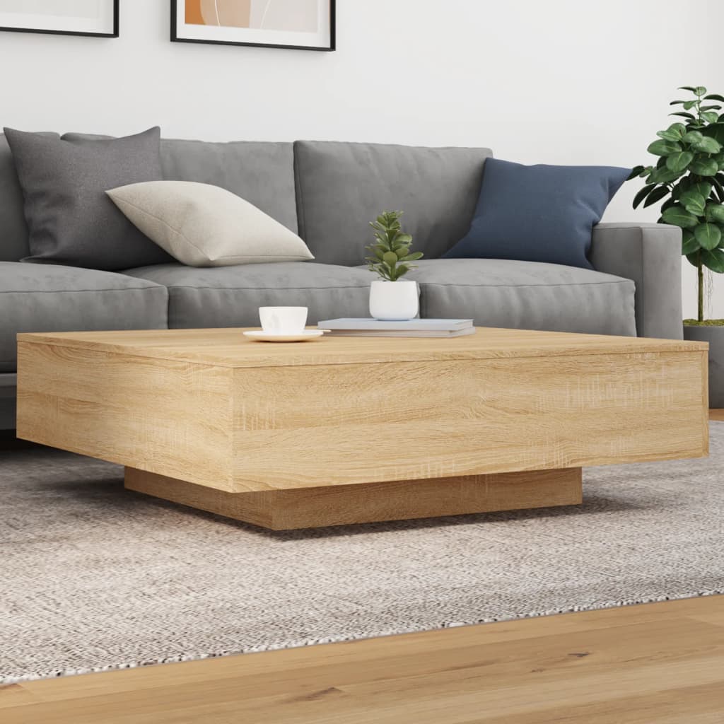 Photos - Coffee Table VidaXL  Sonoma Oak 100x100x31 cm Engineered Wood 