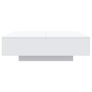 Konferenční stolek s LED osvětlením bílý 100 x 100 x 31 cm - obrázek 7