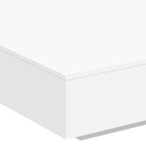 Konferenční stolek s LED osvětlením bílý 100 x 100 x 31 cm - obrázek 9
