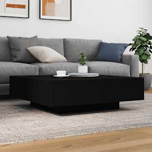 Konferenční stolek s LED osvětlením černý 100 x 100 x 31 cm - obrázek 4