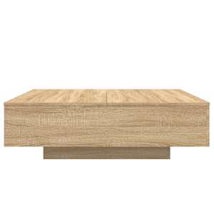 Konferenční stolek s LED osvětlením dub sonoma 100x100x31 cm - obrázek 6