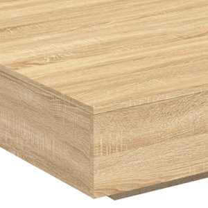 Konferenční stolek s LED osvětlením dub sonoma 100x100x31 cm - obrázek 9