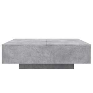Konferenční stolek s LED osvětlením betonově šedý 100x100x31 cm - obrázek 7