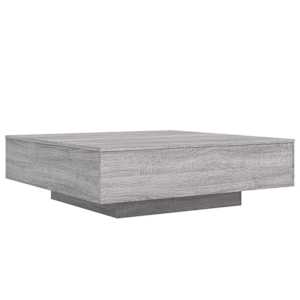 Konferenční stolek s LED osvětlením šedý sonoma 100x100x31 cm - obrázek 3