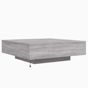 Konferenční stolek s LED osvětlením šedý sonoma 100x100x31 cm - obrázek 8