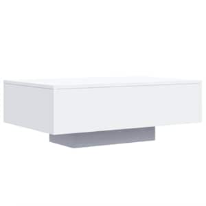 Konferenční stolek s LED osvětlením bílý 85 x 55 x 31 cm - obrázek 3